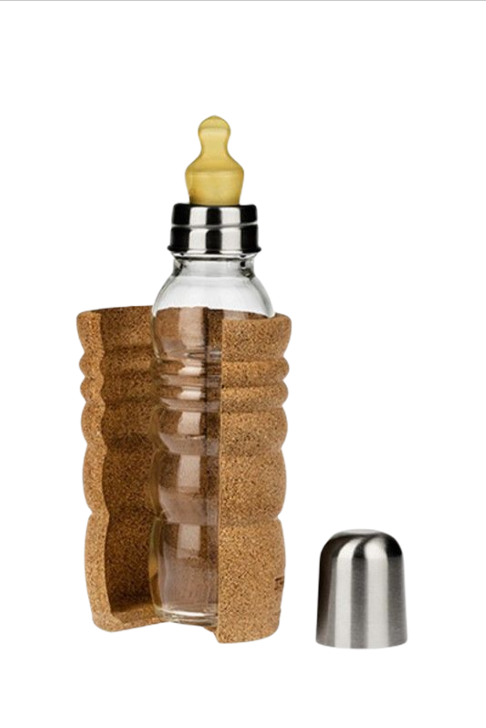 Babyflasche Thank you 0,3 Liter-für Heisses - mit Korkummantelung