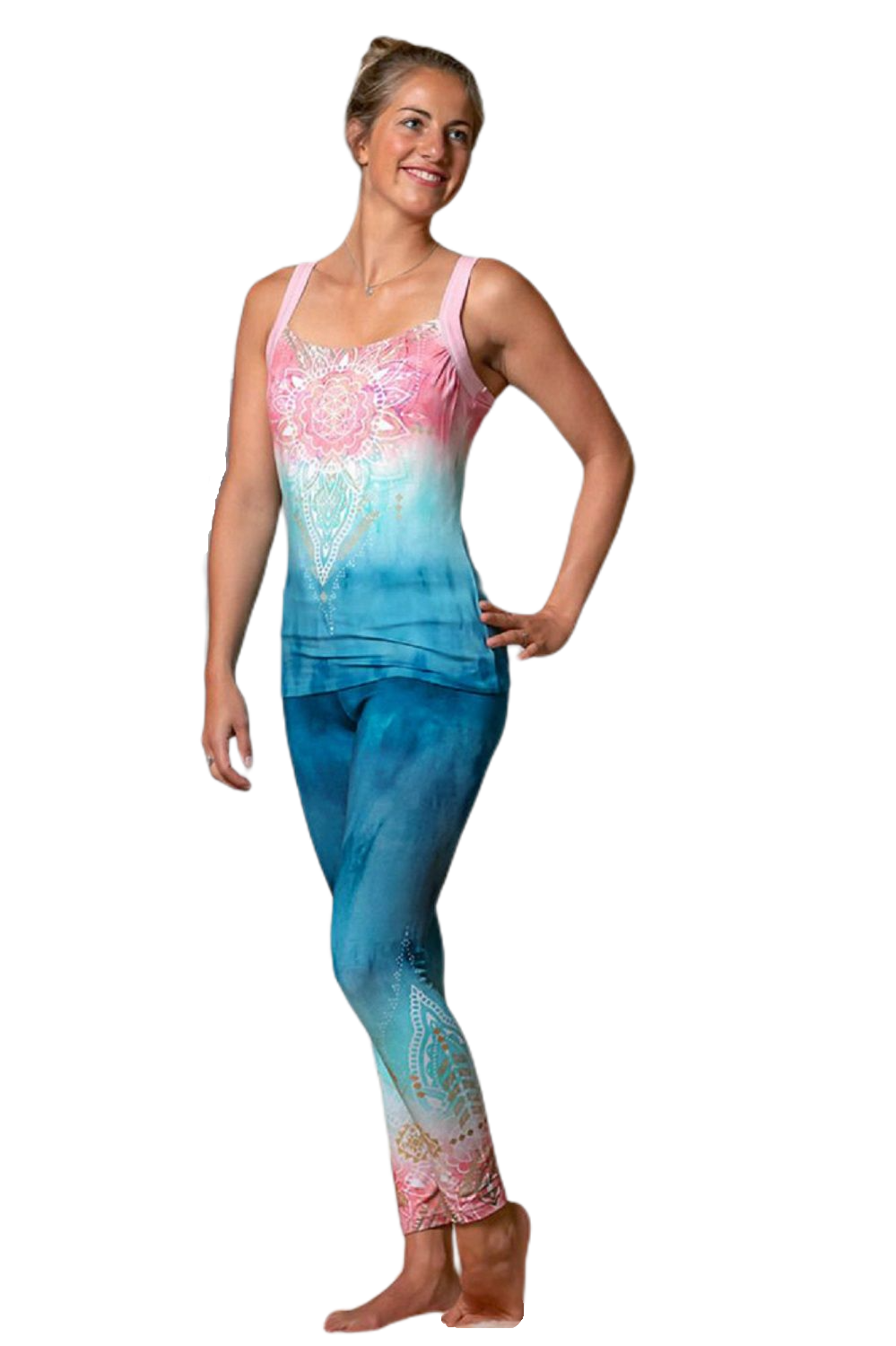 Yoga Leggings Indigo peach