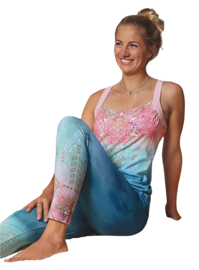 Yoga Leggings Indigo peach