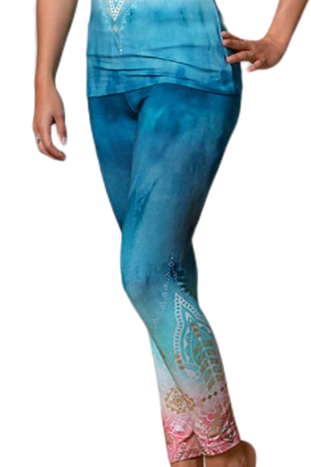 Yoga Leggings Indigo peach