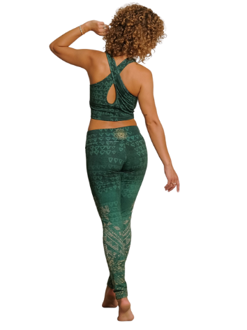 Yoga Legging Buddhi Smaragd Grün