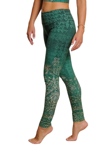 Yoga Legging Buddhi Smaragd Grün