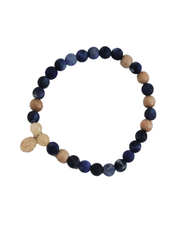 Edelstein Mala-Armband blue