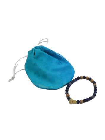 Edelstein Mala-Armband blue