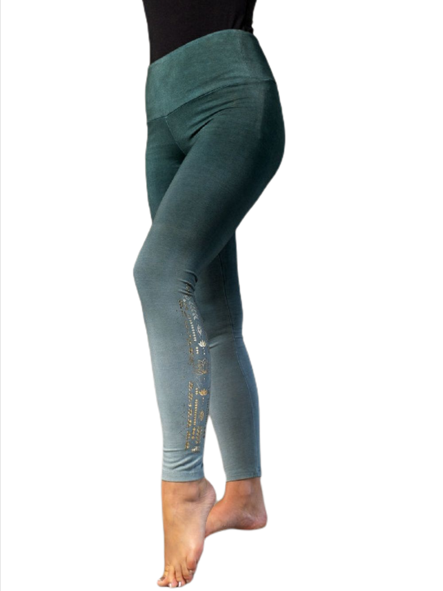 Yoga Leggings - grün/smaragd