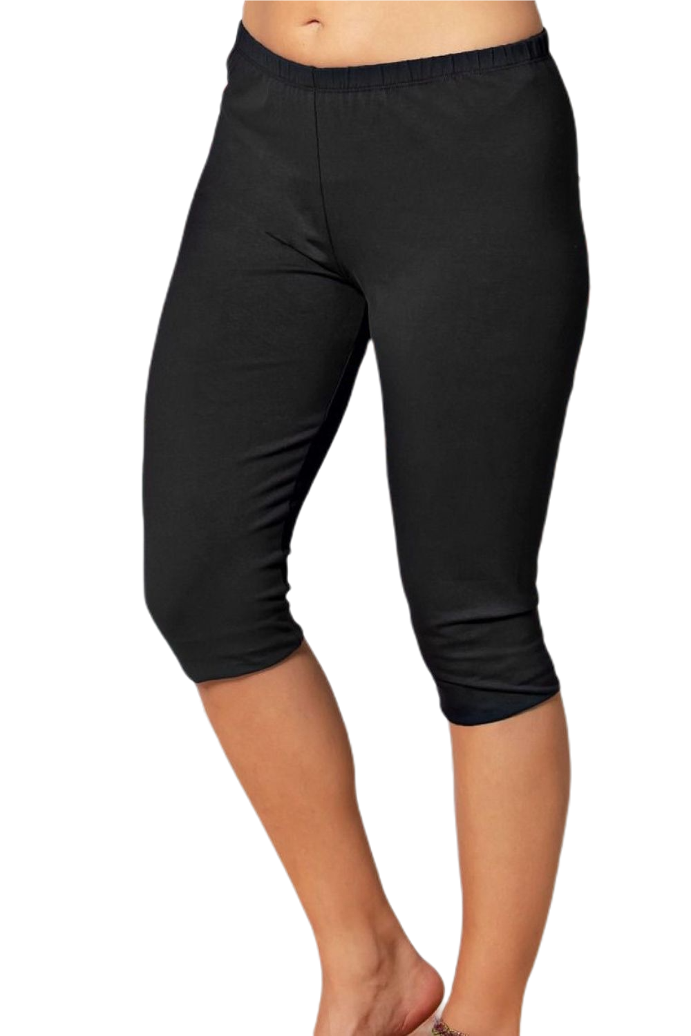 Leggings schwarz knie-kurz