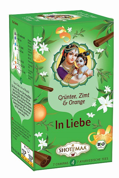 Bio-Tee Chakra Grüner Tee, Zimt & Earl Grey - In Liebe