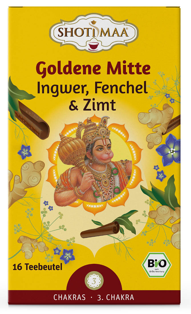 Shoti Maa BIO Tee - Goldene Mitte - Ingwer Fenchel Zimt