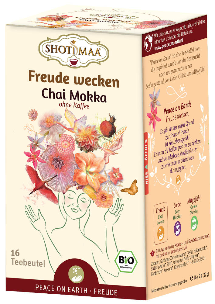 Shoti Maa BIO Tee - Freude wecken - Chai Mokka