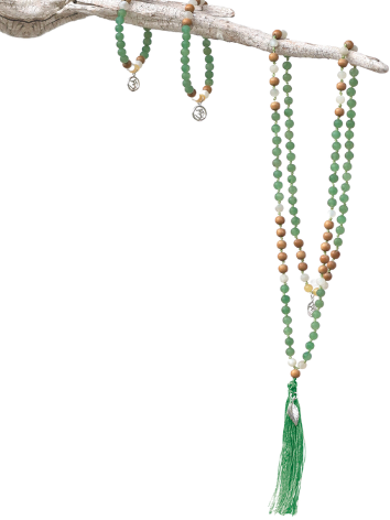 Edelstein Mala green