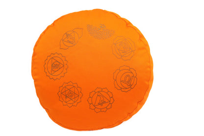 Meditationskissen Chakren orange, 35x15cm