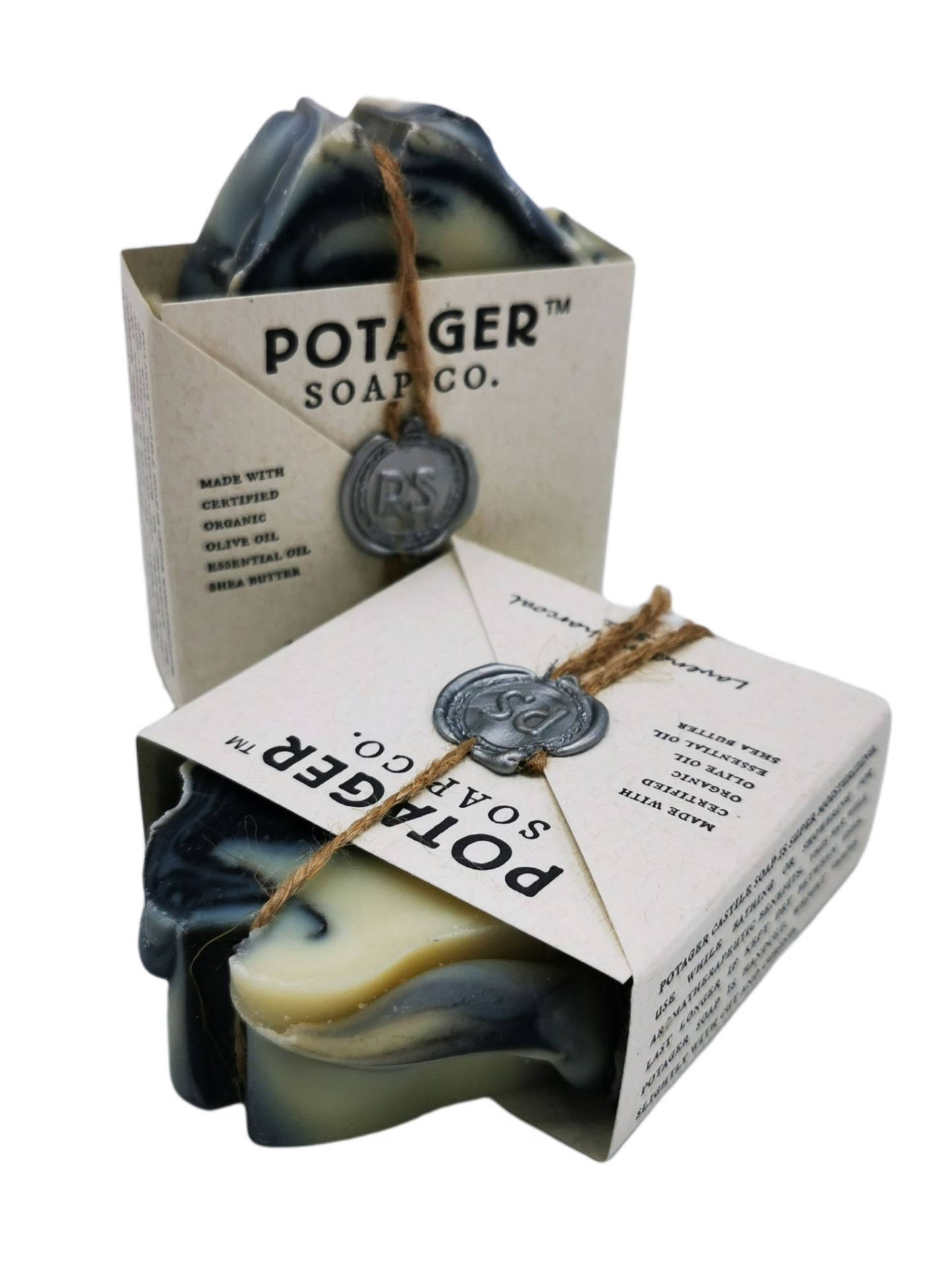 Potager Soap Lavendel- Aktivkohle 128g