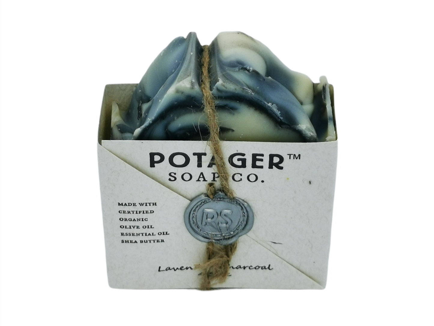 Potager Soap Lavendel- Aktivkohle 128g