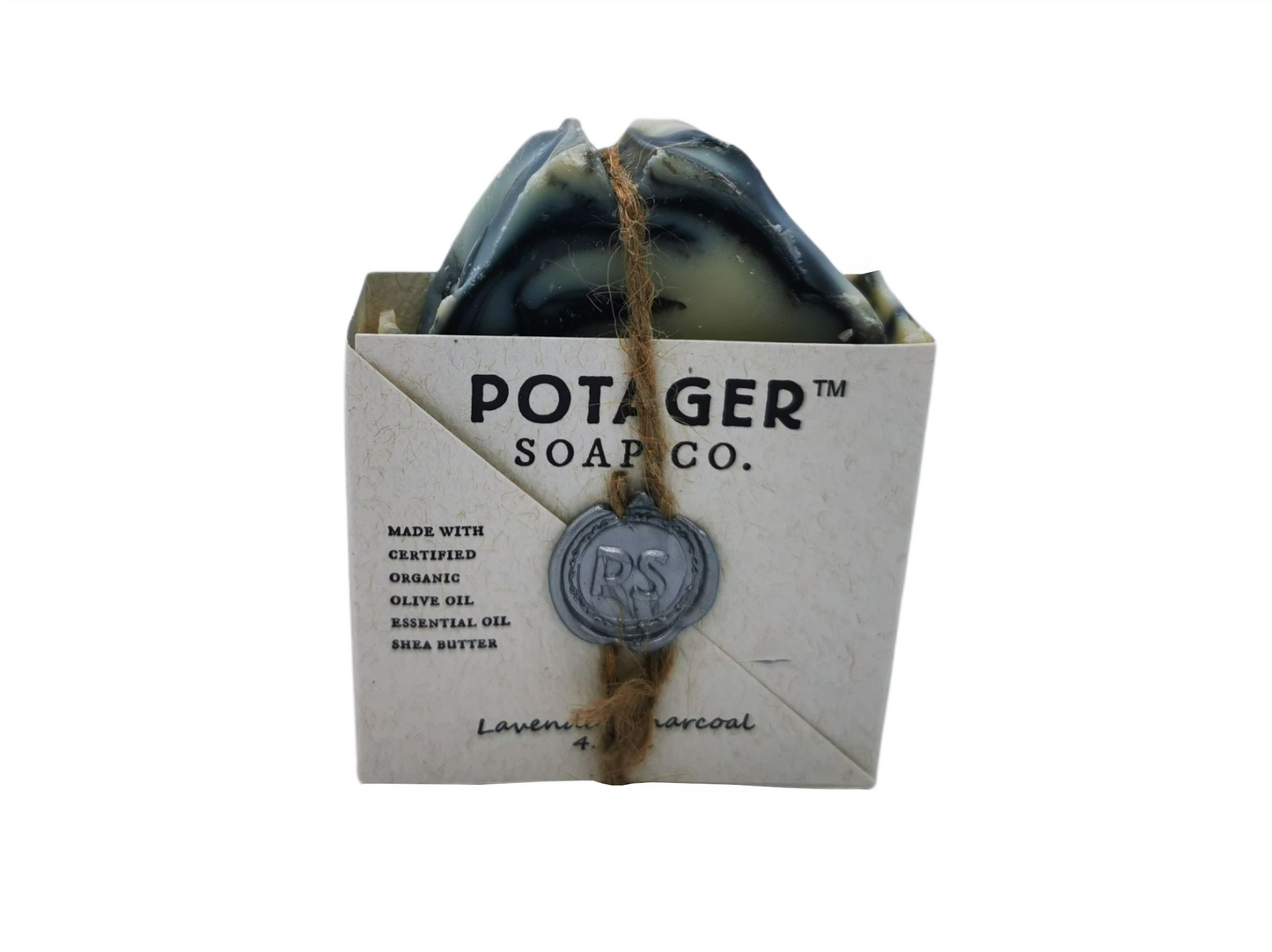 Potager Soap Lavendel- Aktivkohle 128g