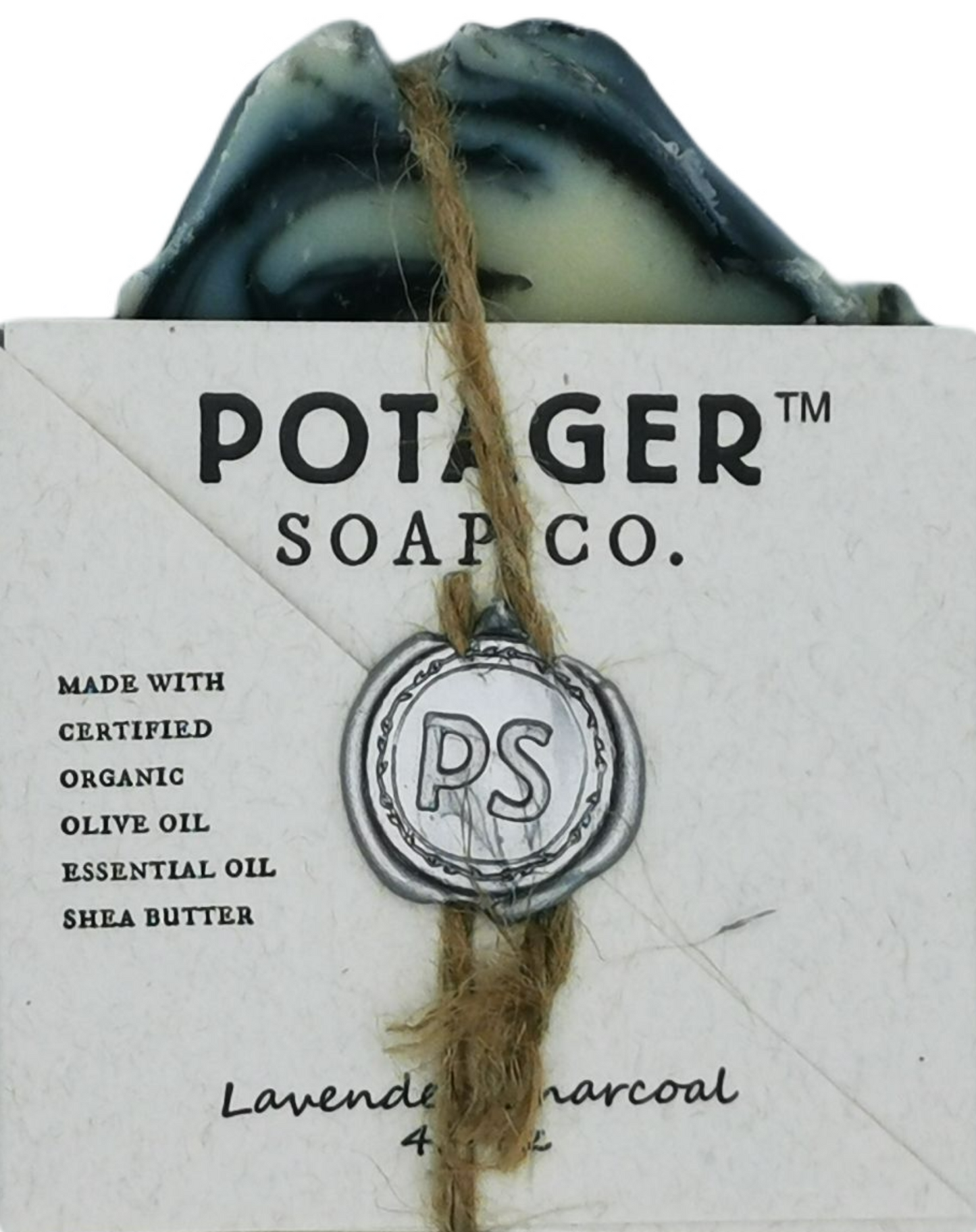 Potager Soap Lavendel- Aktivkohle 128g