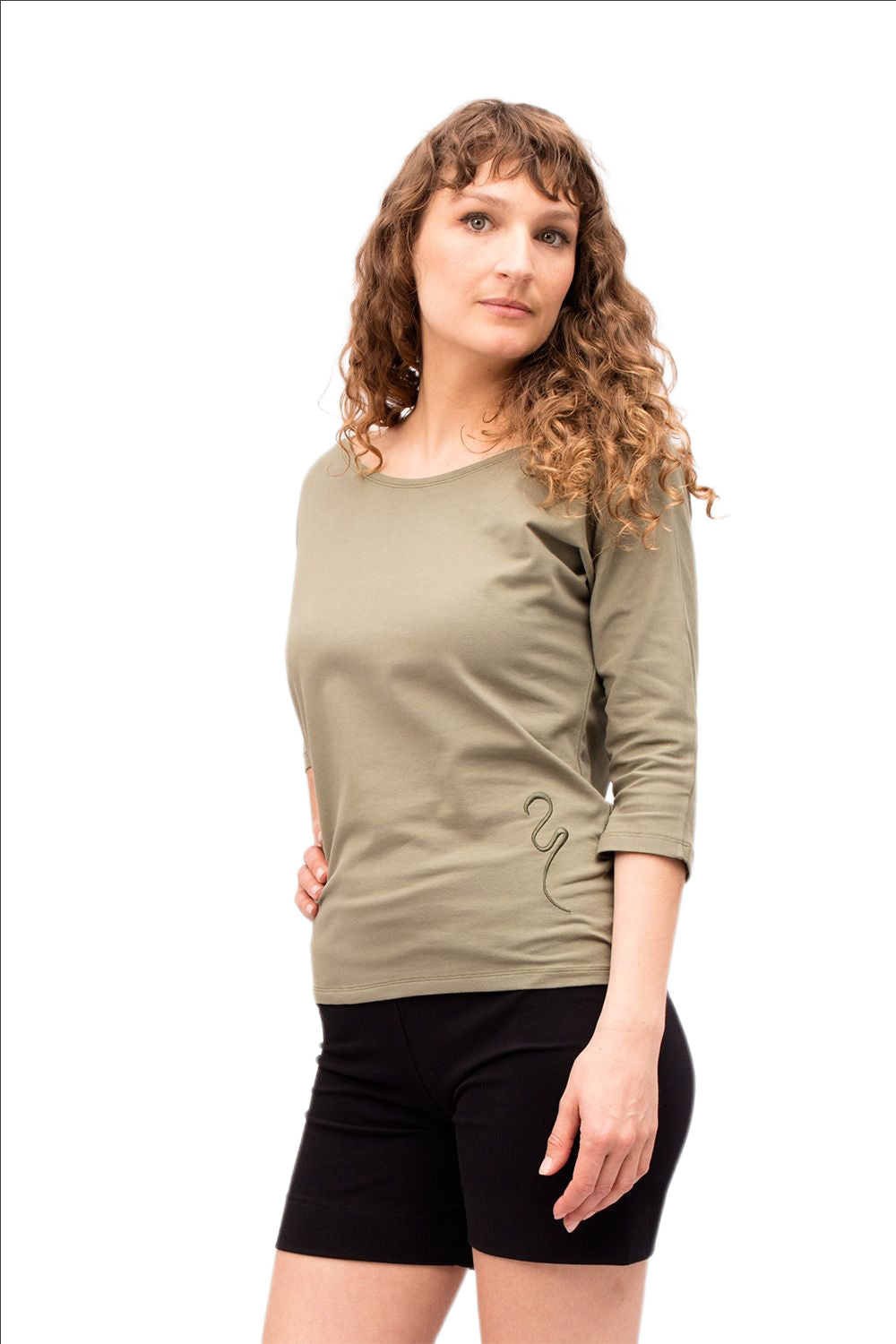 Yoga Shirt Siri - Khaki Green