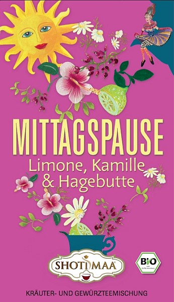 Bio-Tee Tageszeiten Limone, Kamille & Hagebutte - Mittagspause