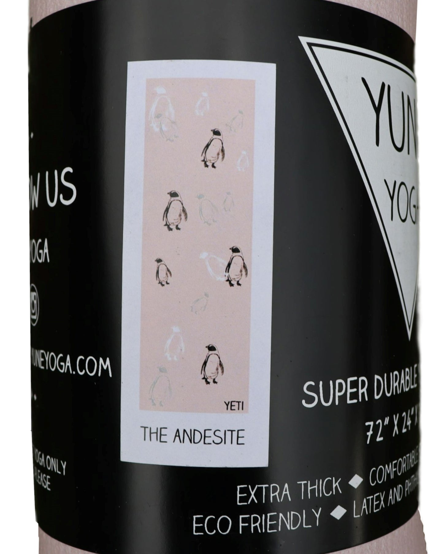 Yune Yoga Mat The Andesite Rosa+ Pinguine