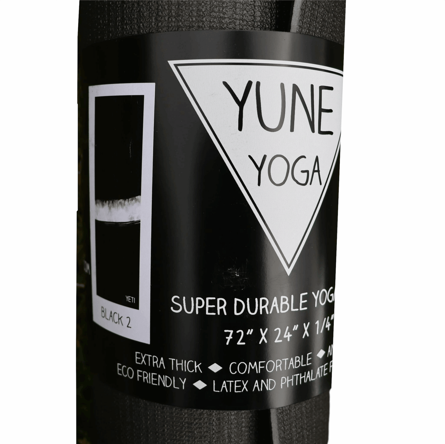 Yune Yoga Mat  Black 2 188x61x0,6cm