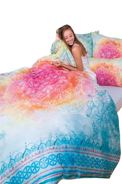 Bettwäsche aus 100% BIO-Baumwolle Rainbow