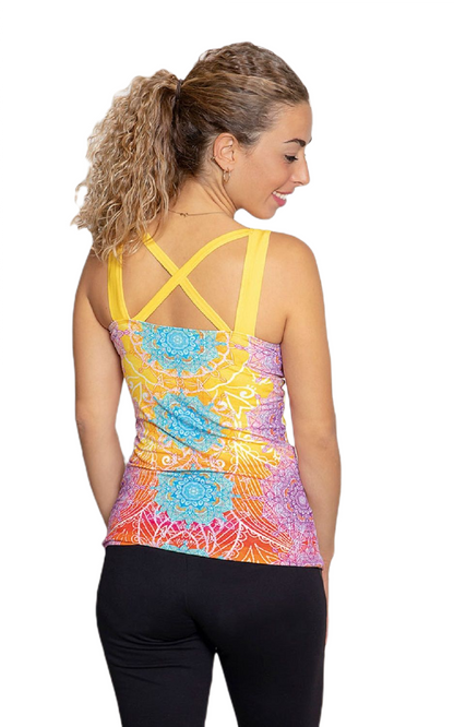 Yoga Top Mandala von The Spirit of Om Rainbow