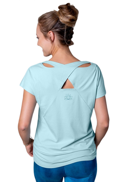 Yoga Shirt Bambus von Spirit of Om blue breeze