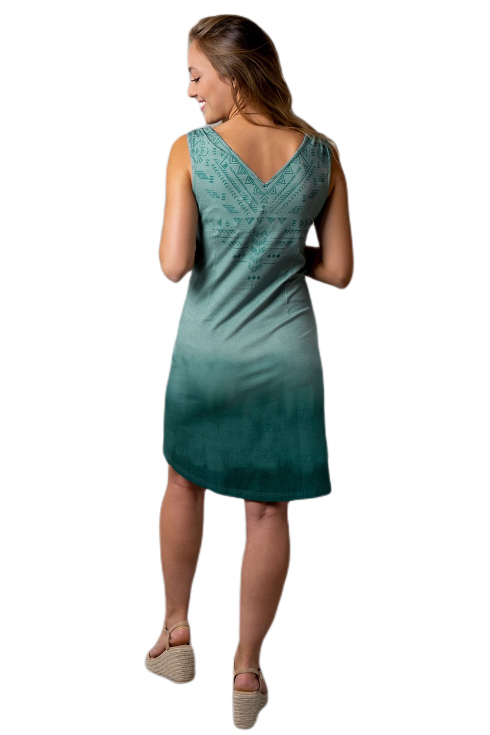 Sommerkleid Bakti grün aus Bio Baumwolle