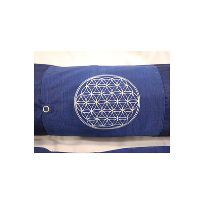 Yogamatten Tasche Lebensblume blau