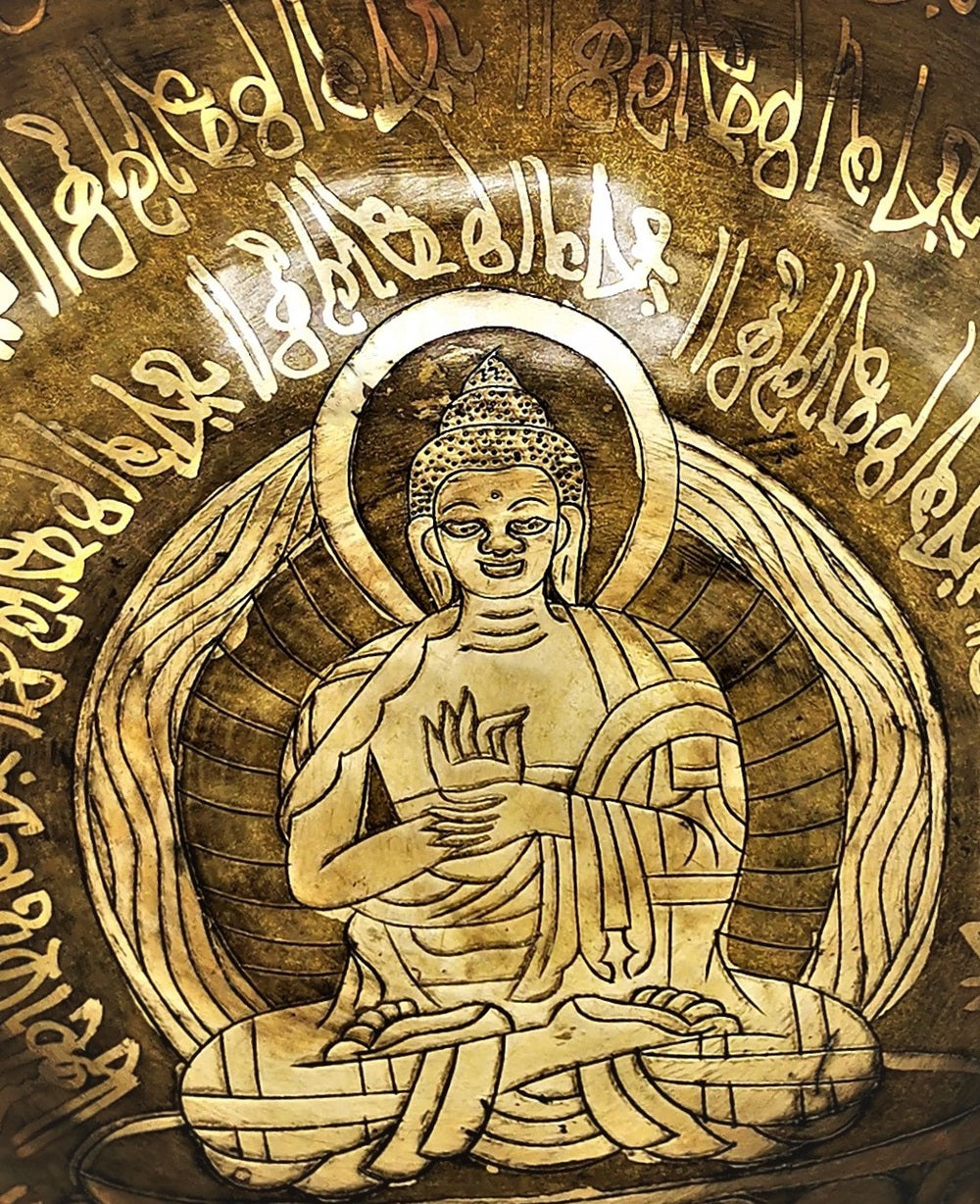 Klangschale Buddha graviert ø 13,5cm 592g