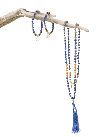 Edelstein Mala blue