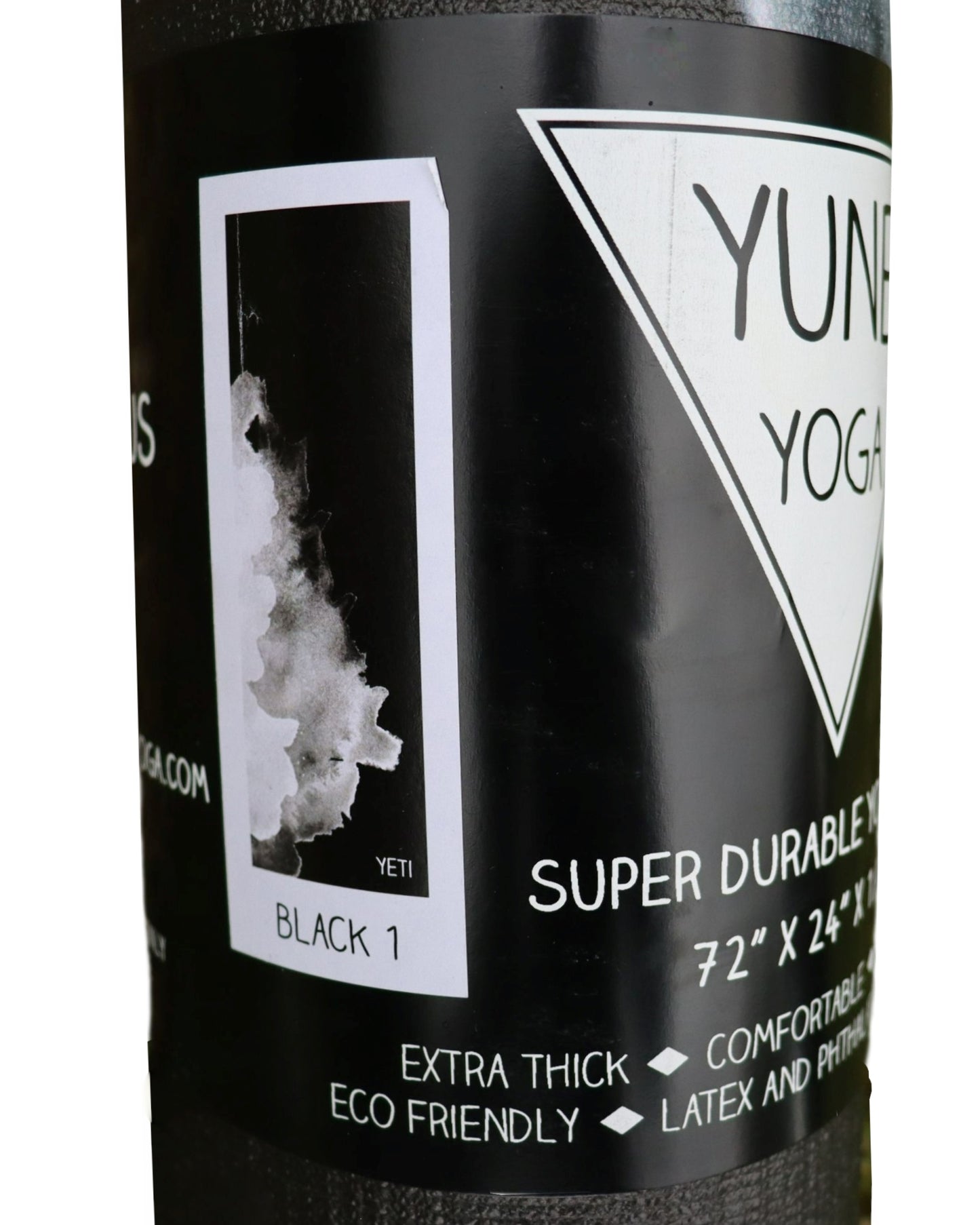 Yune Yoga Mat Black1 schwarz weiß Design 6 mm