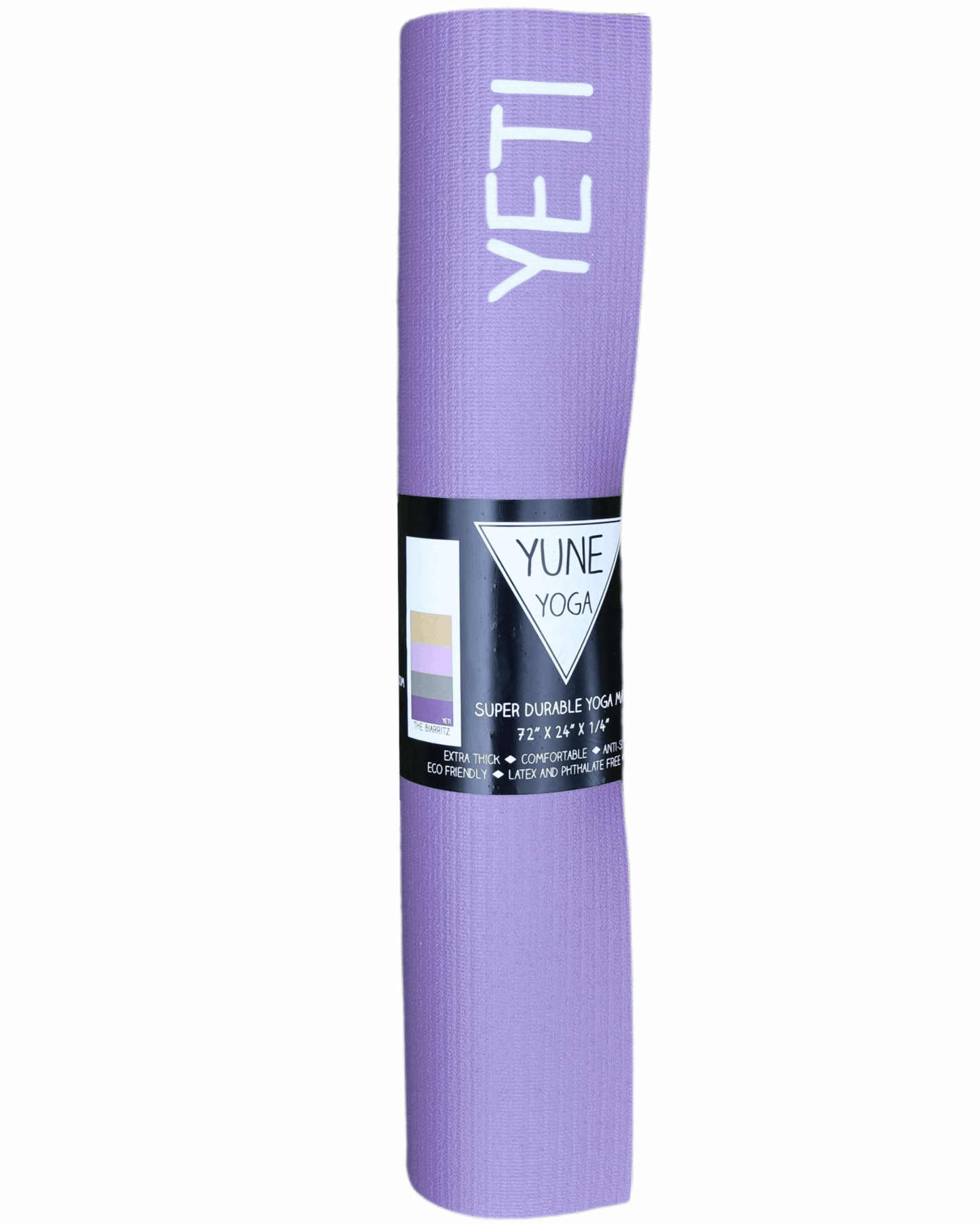 Yune Yoga Mat Biarritz weiß,gelb,rosa,grün,lila,