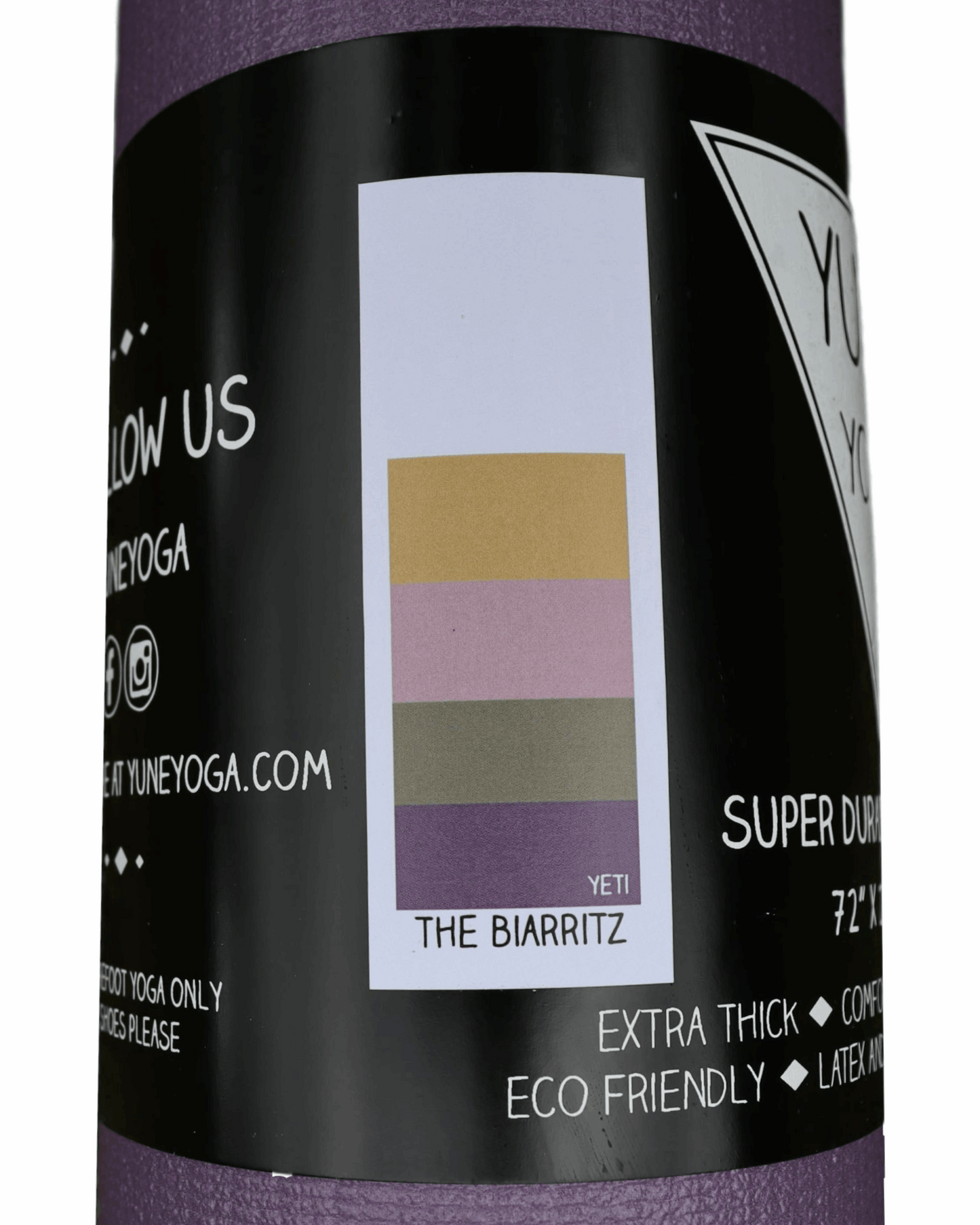 Yune Yoga Mat Biarritz weiß,gelb,rosa,grün,lila,