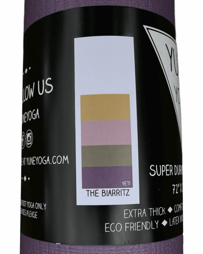 Yune Yoga Mat Biarritz weiß,gelb,rosa,grün,lila,