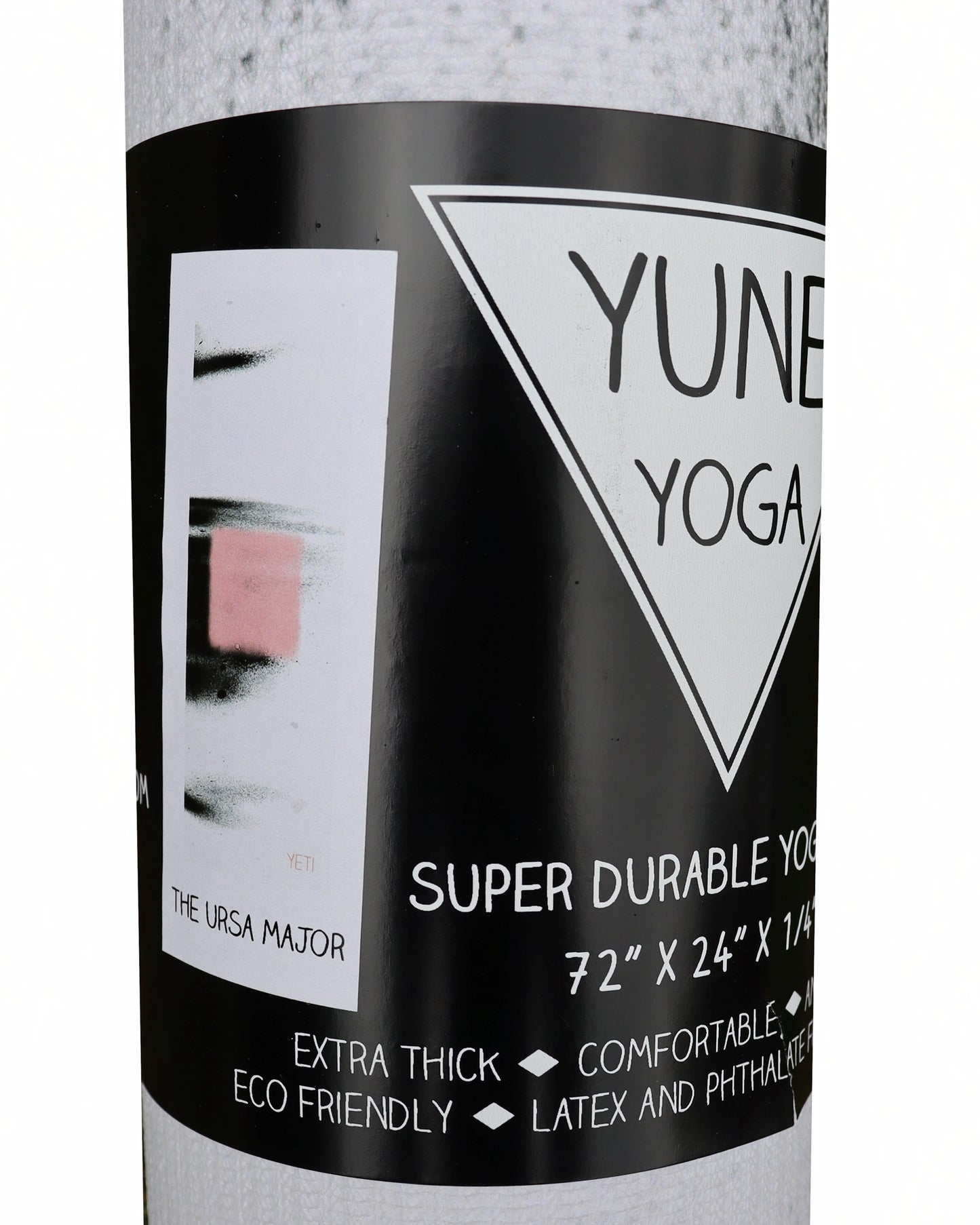 Yune Yoga Mat The Ursa Major weiß, schwarz, rosa,