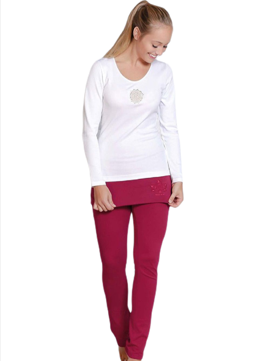 Yogahose mit Rockbund verschiedene Farben