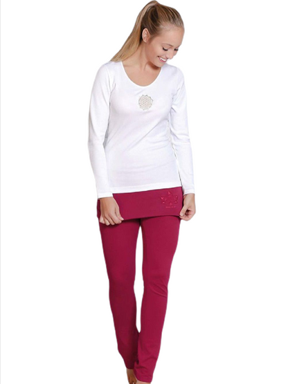 Yogahose mit Rockbund verschiedene Farben