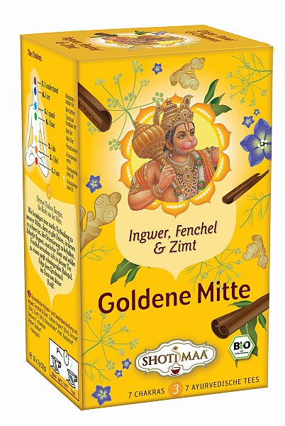 Bio-Tee Chakra Ingwer, Fenchel & Zimt - Goldene Mitte