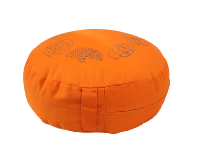 Meditationskissen Chakren orange, 35x15cm