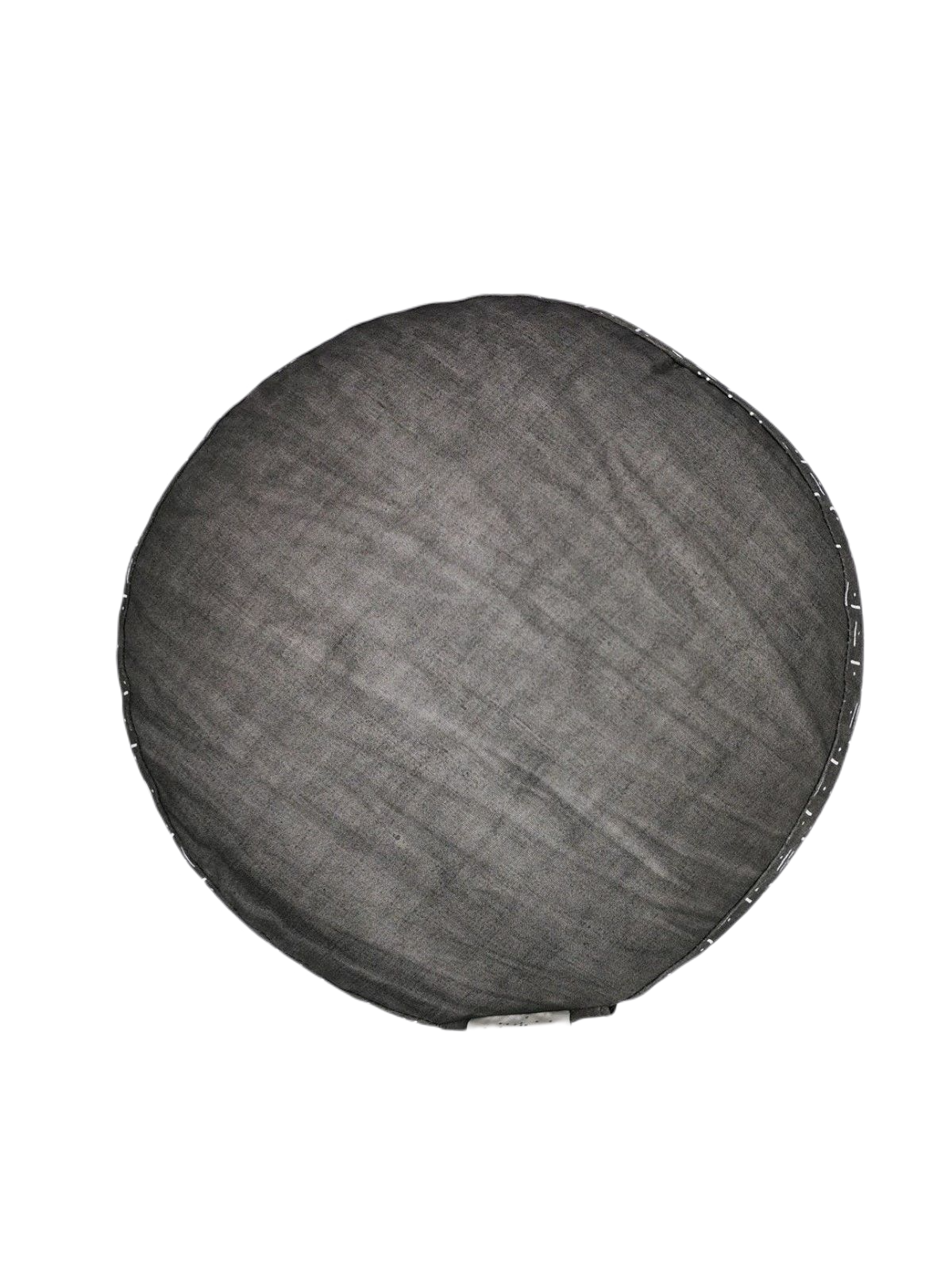 Meditationskissen rund, grau/natur 30x16cm